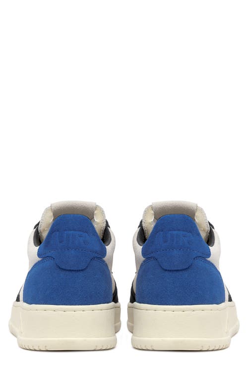 Autry 'medalist Low' Blue Sneakers With Contrasting Heel And Inserts In Multi