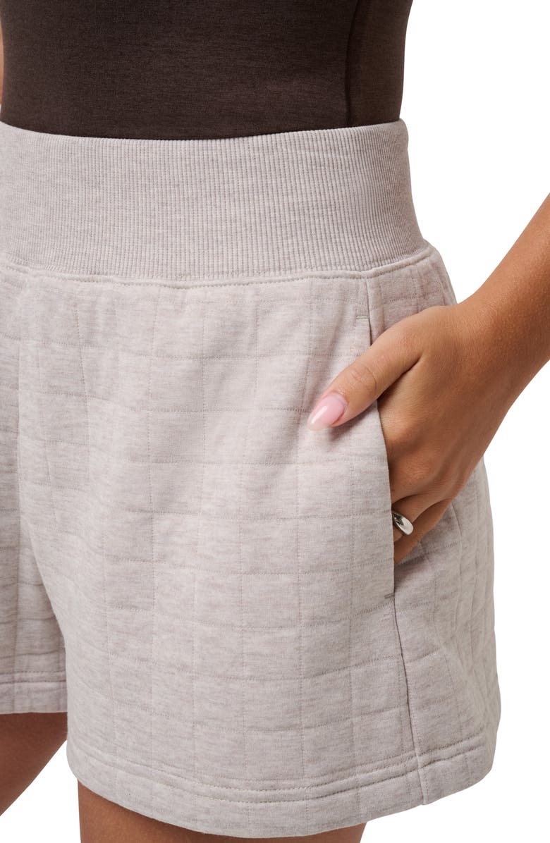 TravisMathew Coastal Quilted Shorts, Alternate, color, Heather Savannah Tan