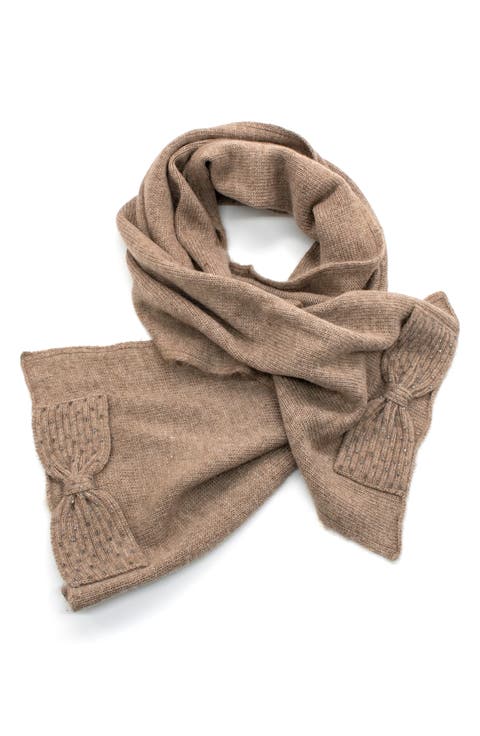Minerva Embellished Bow Scarf