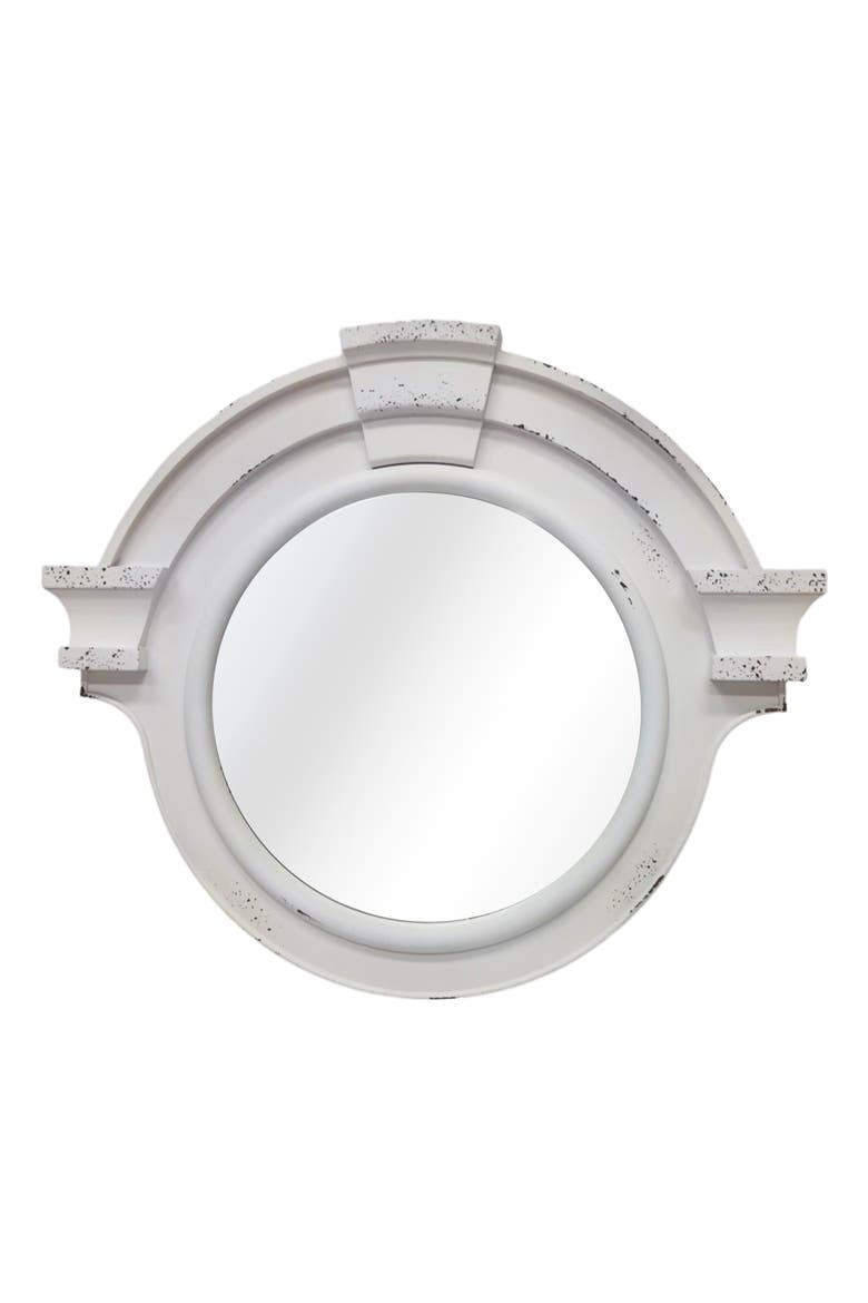 Round Mirror, Main, color, White