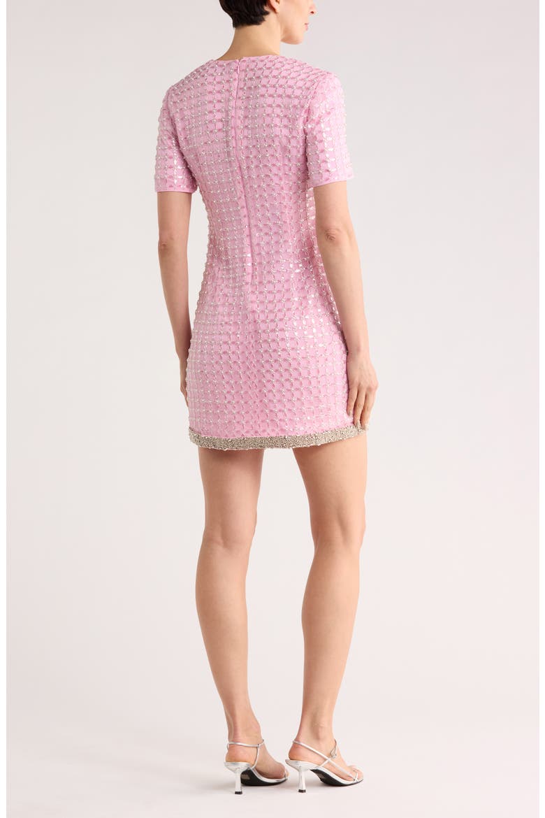 Vivalie Sequin Minidress, Alternate, color, CANDY PINK