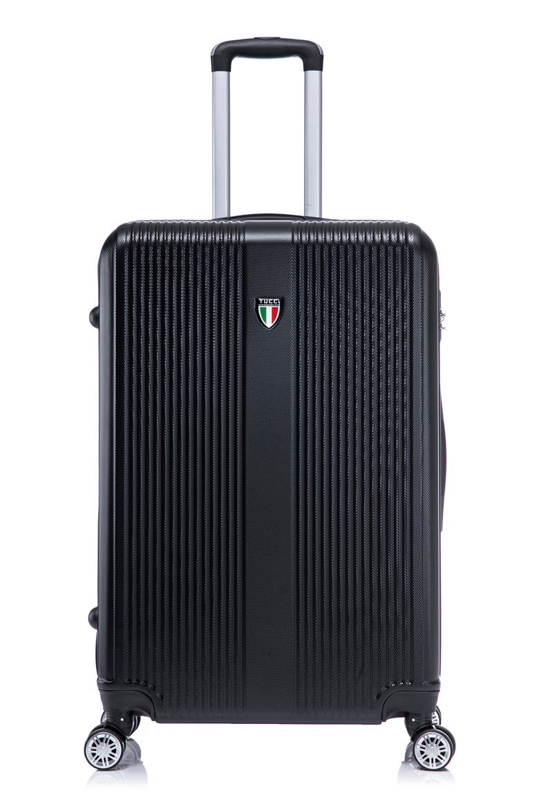 Lustria Hardshell 3-Piece Spinner Luggage Set, Alternate, color, BLACK