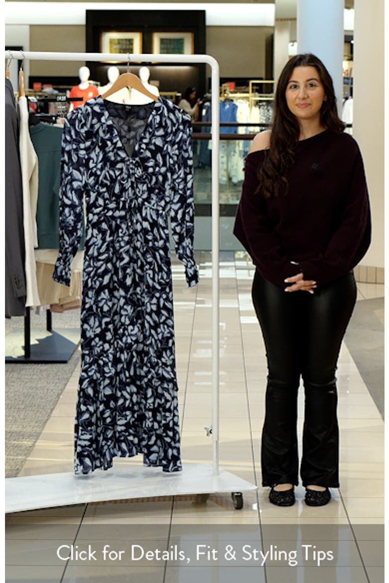Rois Floral Ruffle Long Sleeve Maxi Dress video