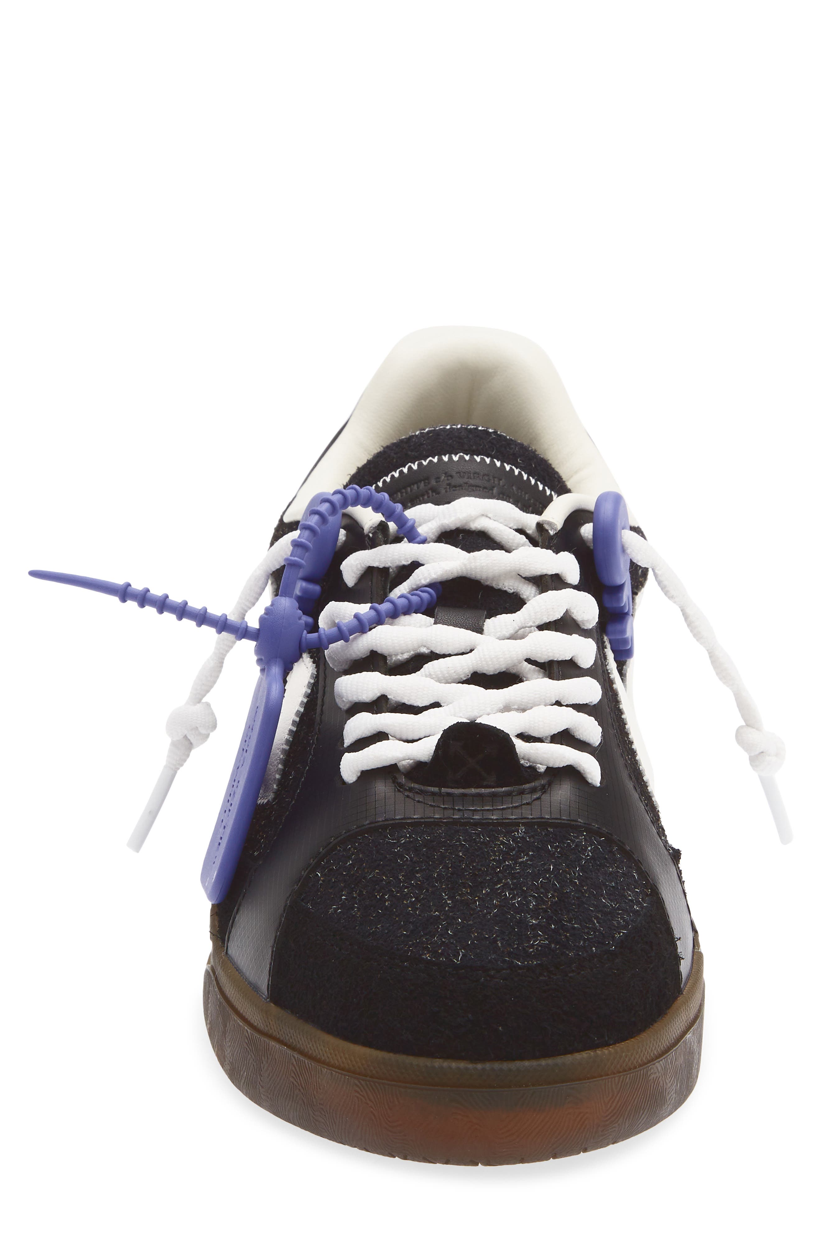 End of Play Leather Sneaker, Alternate, color, BLACK / WHITE