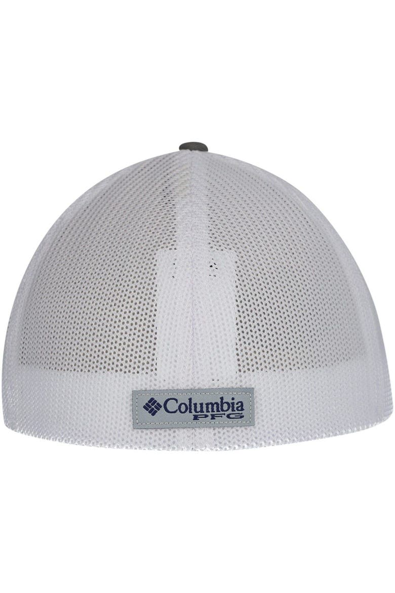 Men's Columbia Gray Dallas Cowboys PFG Fish Flag Flex Hat, Alternate, color, Gray