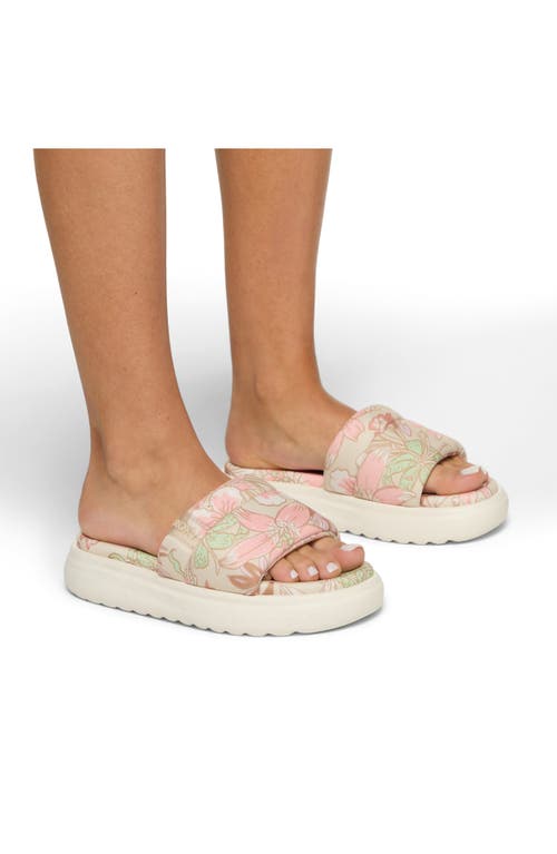 Roxy Gelato Lux Slide Sandal In Other Pink