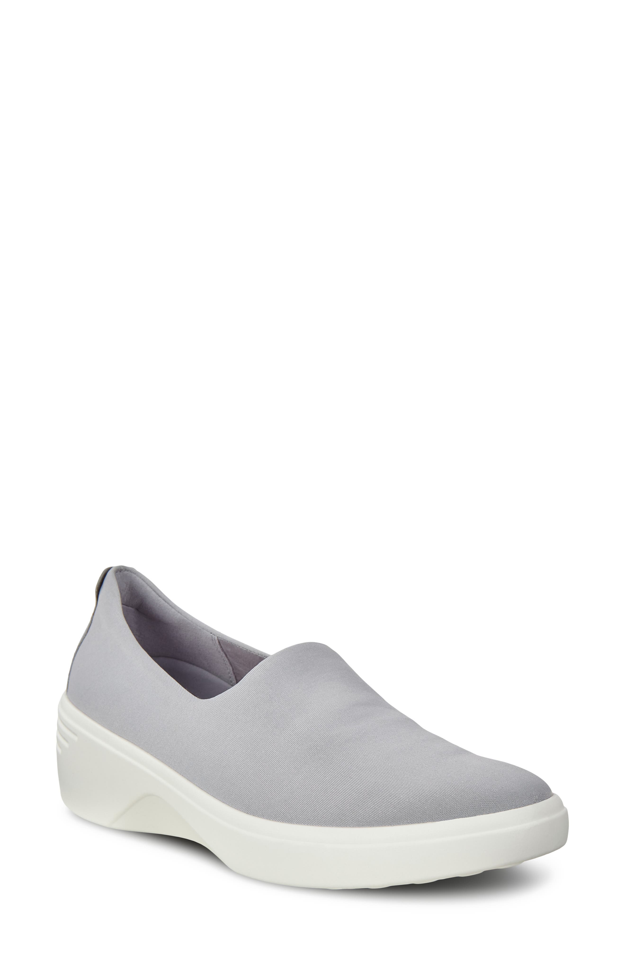 Wedge Slip-On Sneaker, Main, color, SILVER GREY/ SILVER GREY