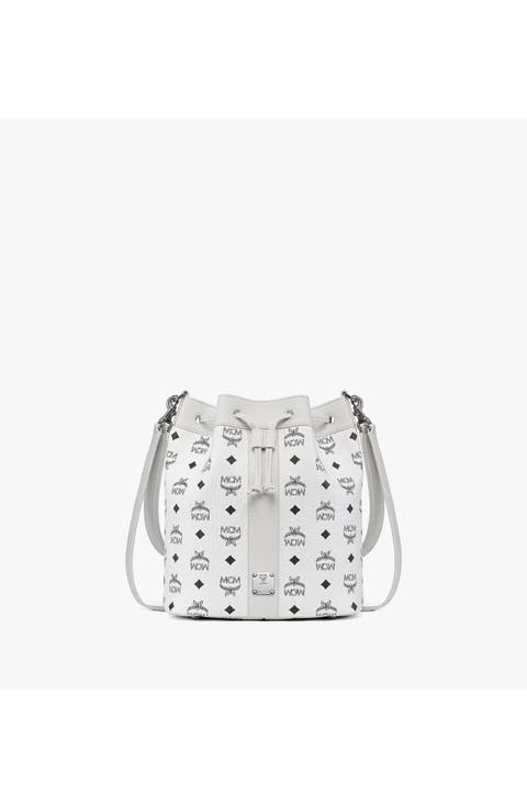 Medium Dessau Drawstring Bag in Visetos
