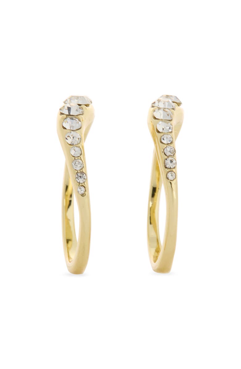 Covet 2-Piece Stackable Wavy Ring Set, Alternate, color, Clear / Gold