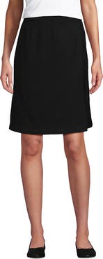 Lands' End Solid A Line Tab Skort Top of Knee
