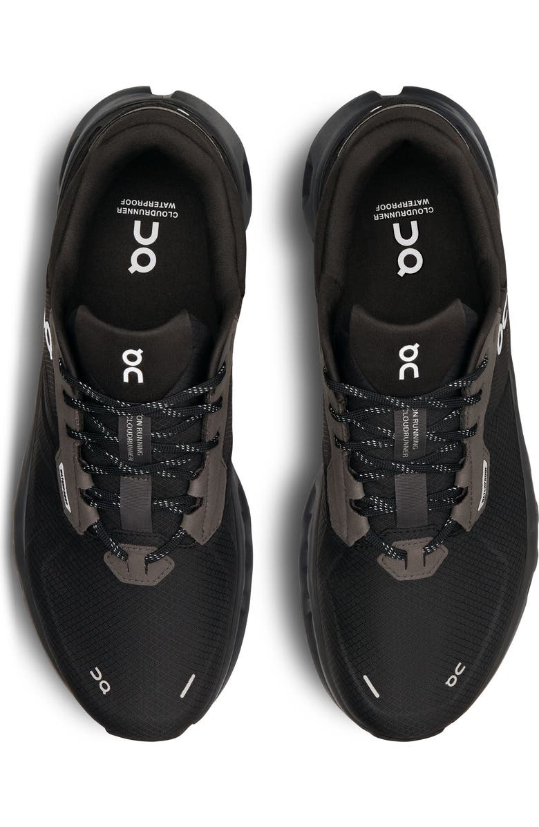 On Cloudrunner 2 Waterproof Running Shoe, Alternate, color, Magnet/Black