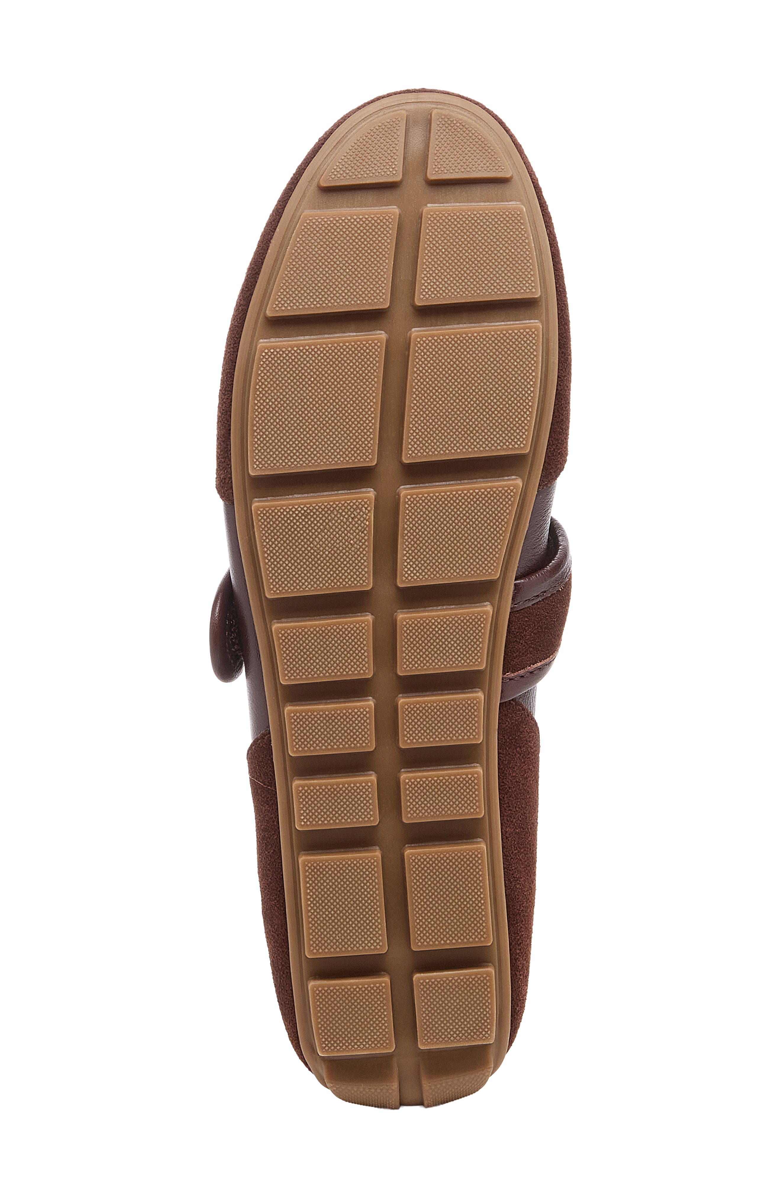 Damon Leather Mary Jane Flat, Alternate, color, WARM BROWN