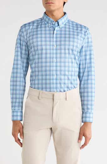Slim Fit Large Check Dress Shirt