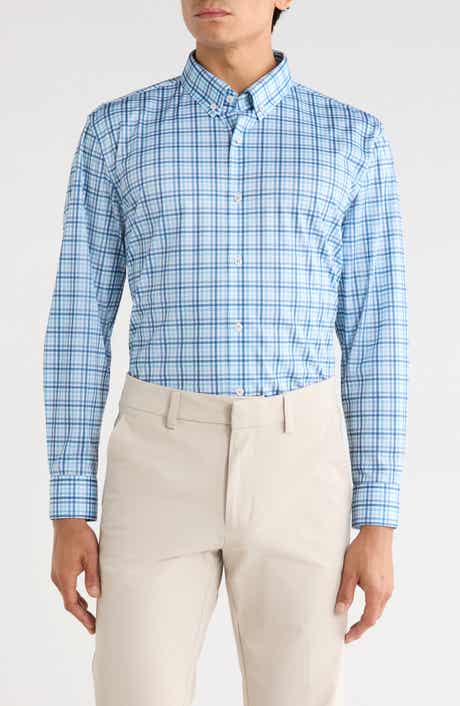 Slim Fit Large Check Dress Shirt