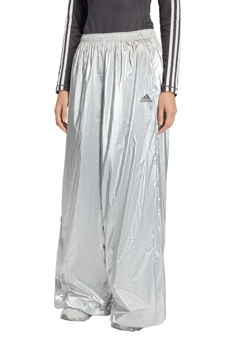 F50 Metallic Track Pants, Main, color, SILVER METALLIC