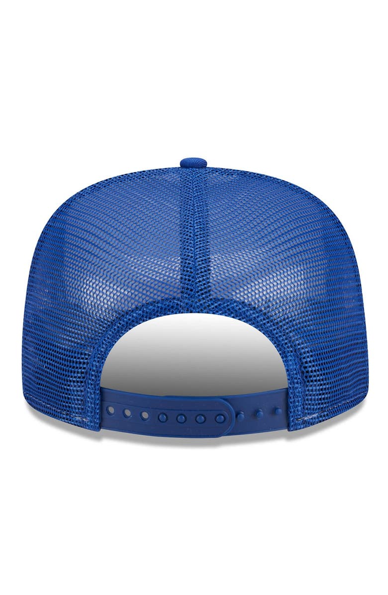 New Era Men's New Era White/Royal New York Giants Banger 9FIFTY Trucker Snapback Hat, Alternate, color, White