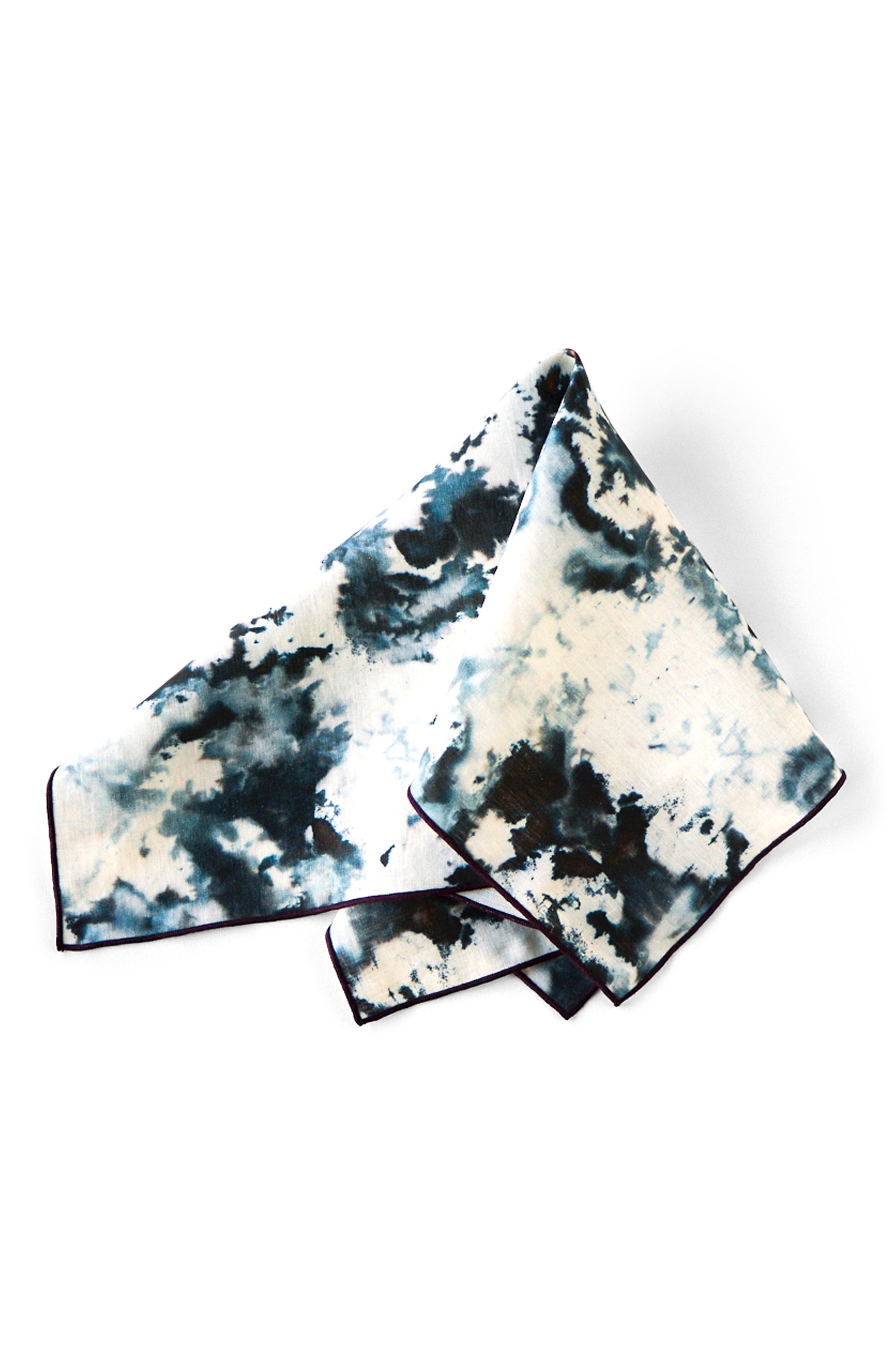 Goldie Home Grey Marble Napkin with Maroon Trim | Nordstrom