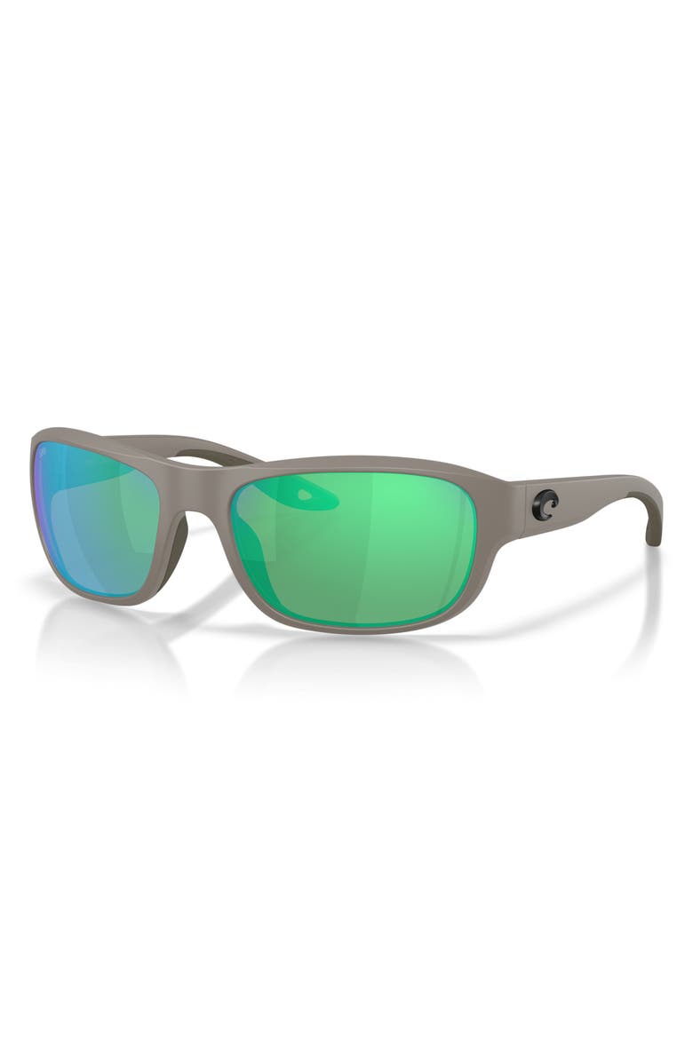 Costa Del Mar Clipperton 58mm Sunglasses, Alternate, color, Matte Olive Shale / Green 580G