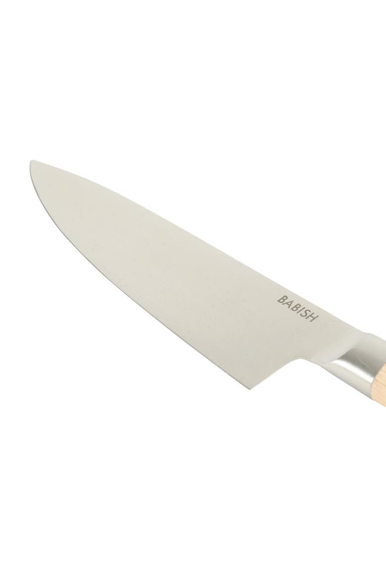 Chef Knife High Carbon 1.4116 German Steel Kitchen Knife with Pakka Wood Handle, Alternate, color, Natural