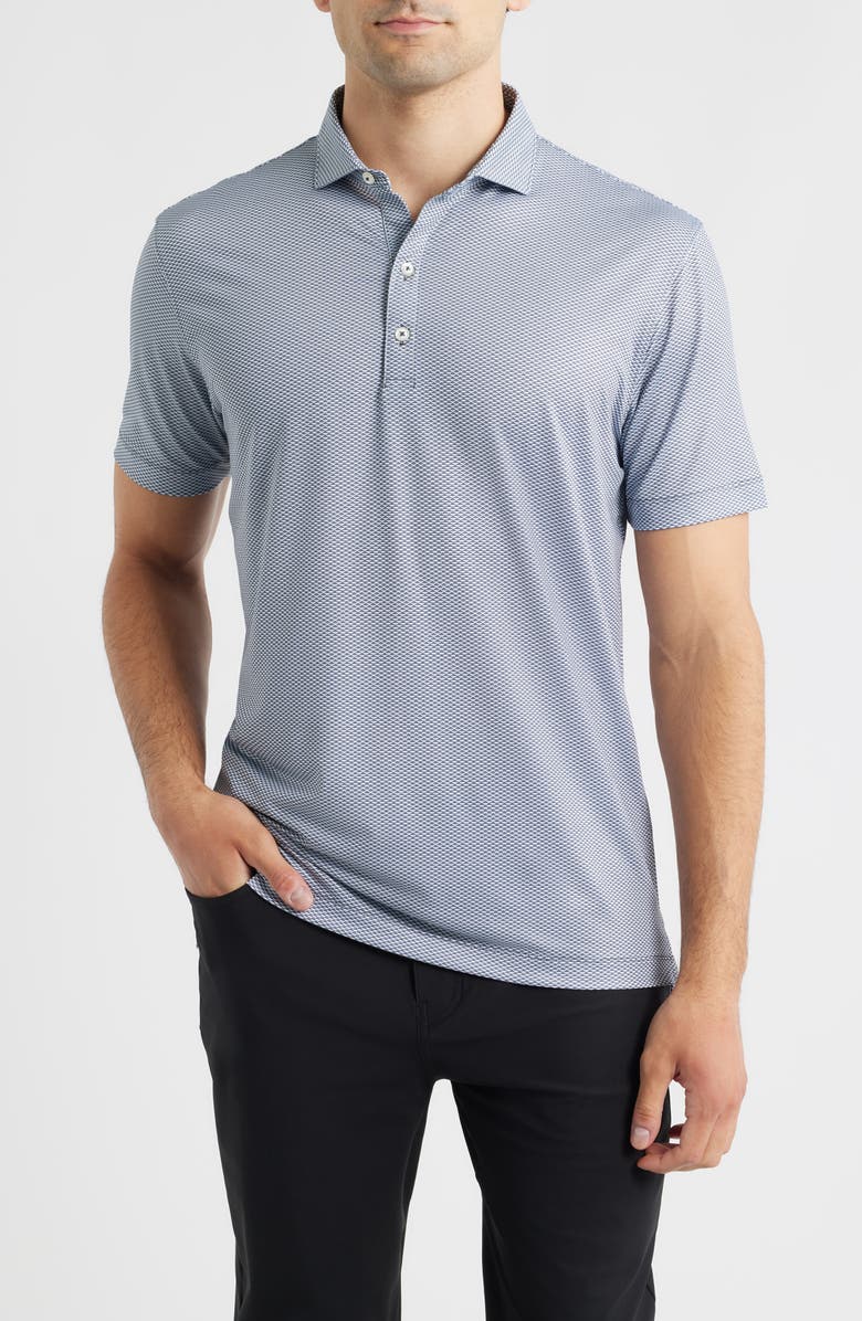 johnnie-O Rud Geo Print Performance Jersey Polo, Main, color,