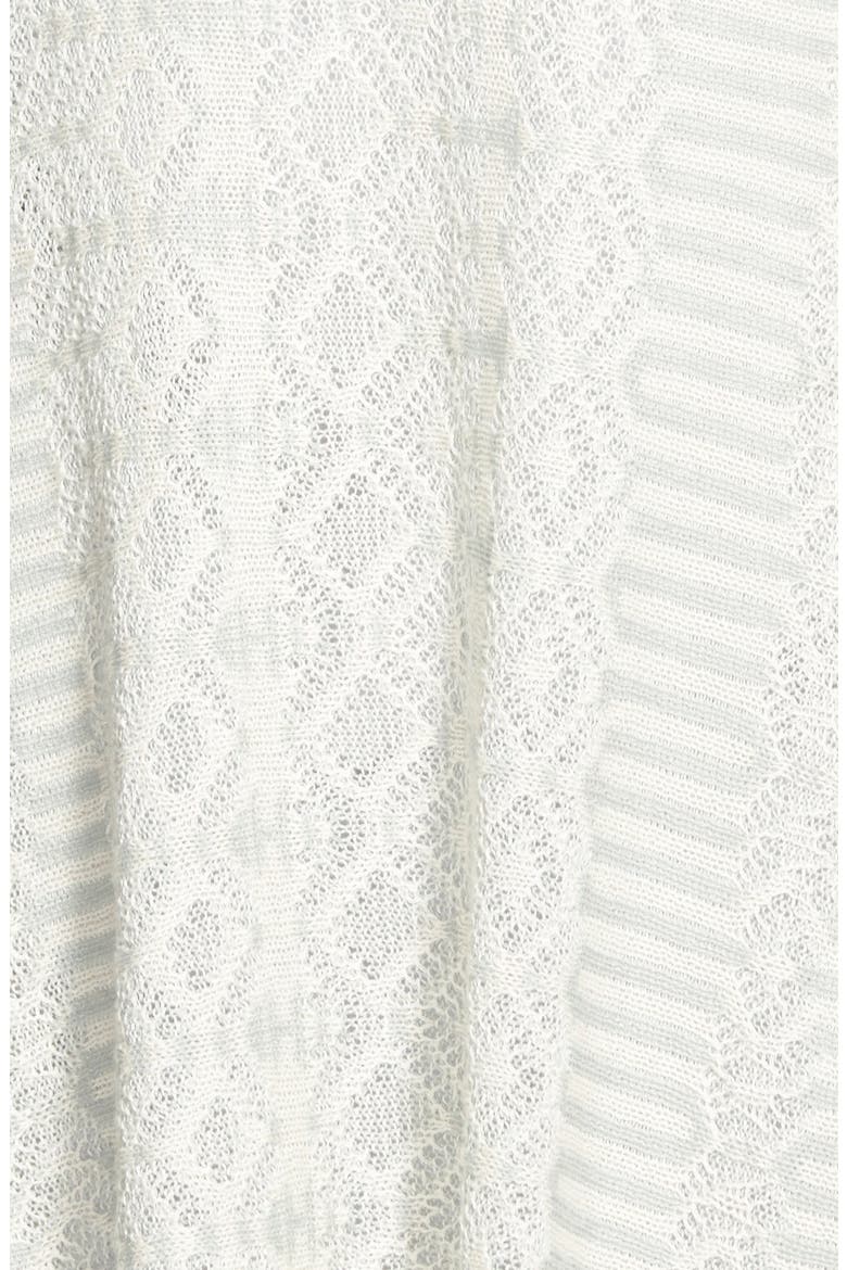 Patchwork Blanket Cardigan, Alternate, color, IVORY DOVE PATCHWORK