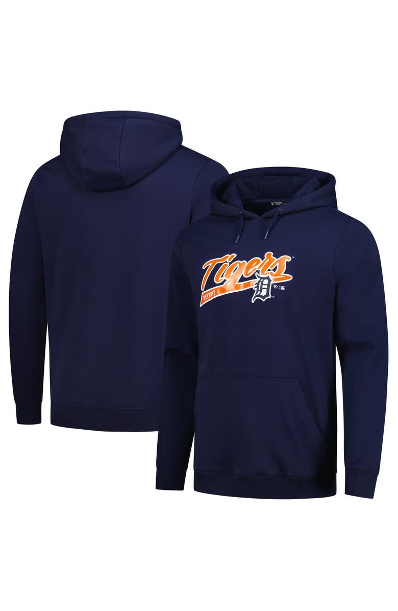 LEVELWEAR Men's Levelwear Navy Detroit Tigers Podium Fleece Pullover Hoodie, Main, color, Navy