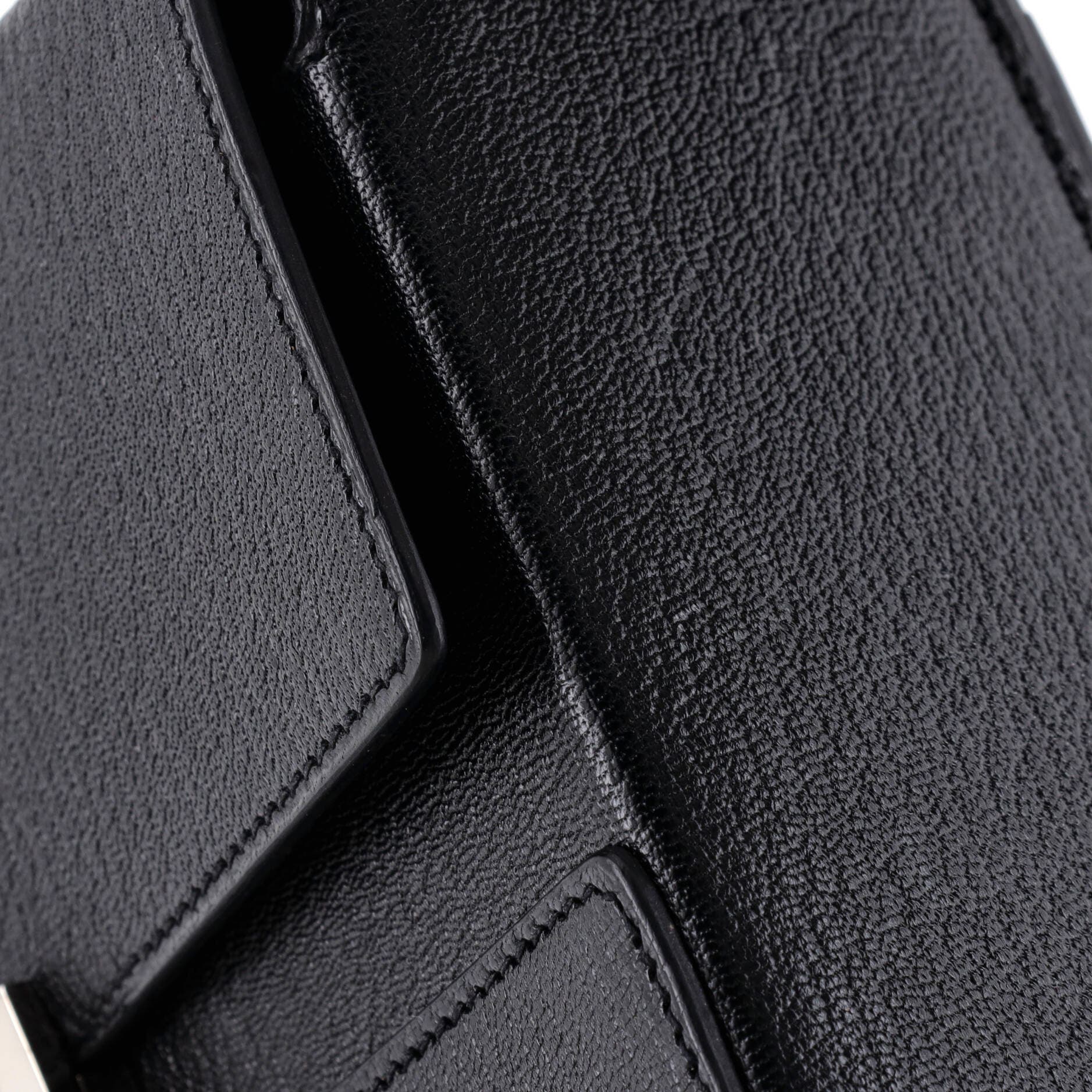 Pre-Owned Hermes Cinhetic Top Handle Bag Verso Chevre Mysore, Alternate, color, Verso - Noir/Bleu Electrique