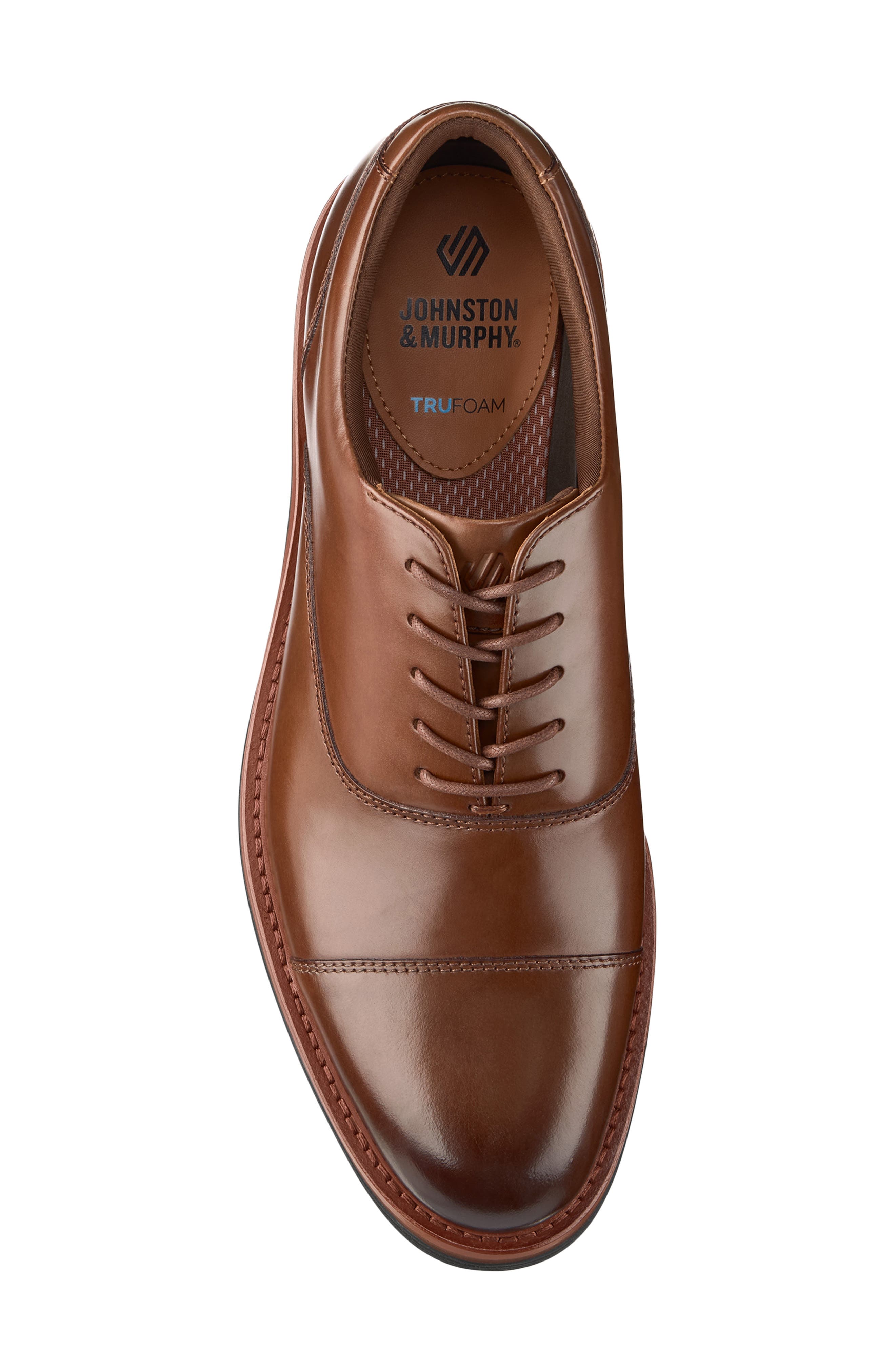 Tyson Cap Toe Oxford, Alternate, color, TAN FULL GRAIN