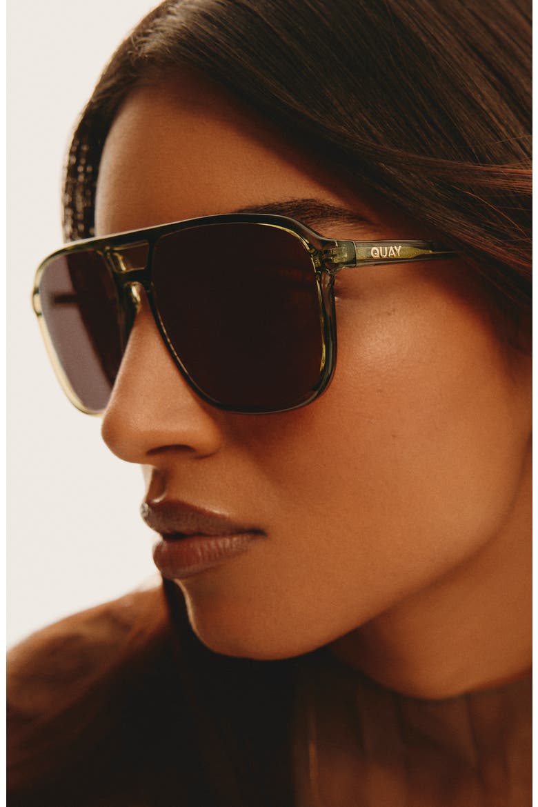 On the Fly 57mm Aviator Sunglasses, Alternate, color, MSS/BRN