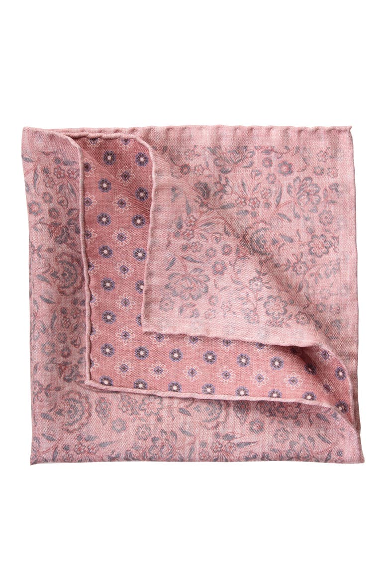 Pascal - Double Sided Silk Pocket Square for Men, Alternate, color, Blush