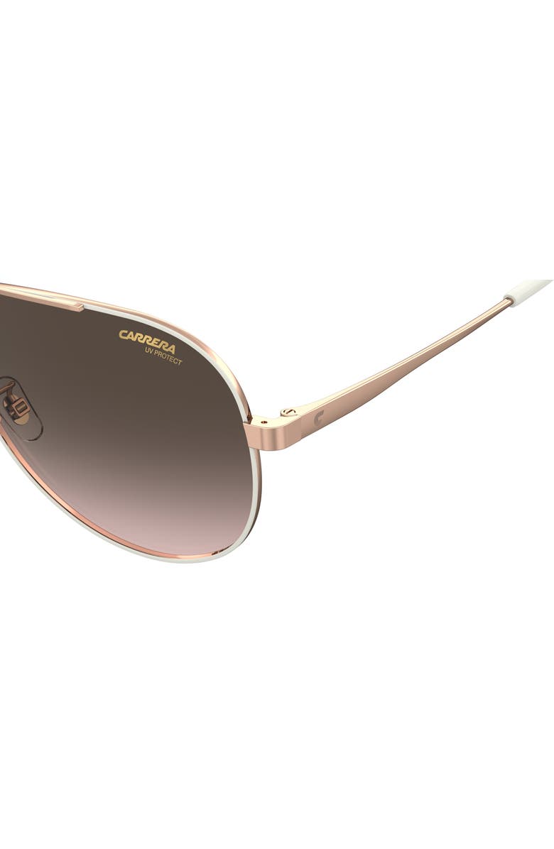 Carrera Eyewear 63mm Polarized Oversize Aviator Sunglasses, Alternate, color, 