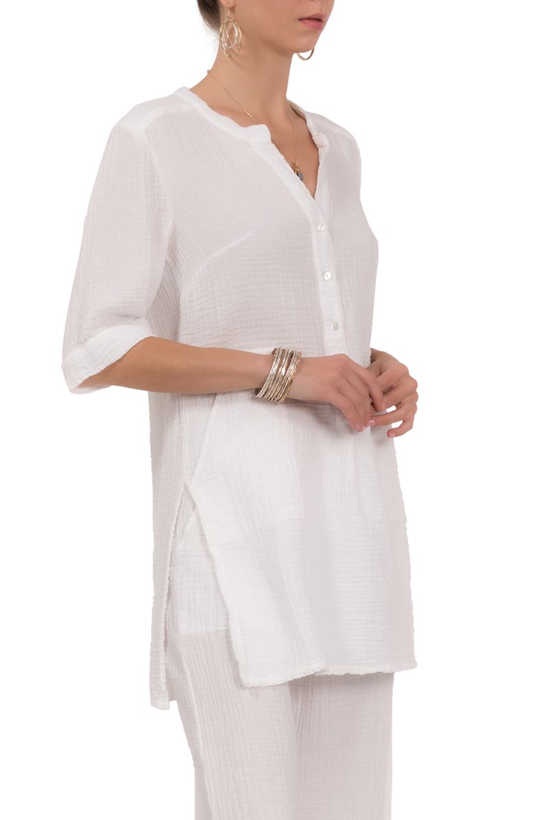 Everyday Ritual Kinsley Cotton Tunic, Alternate, color, White