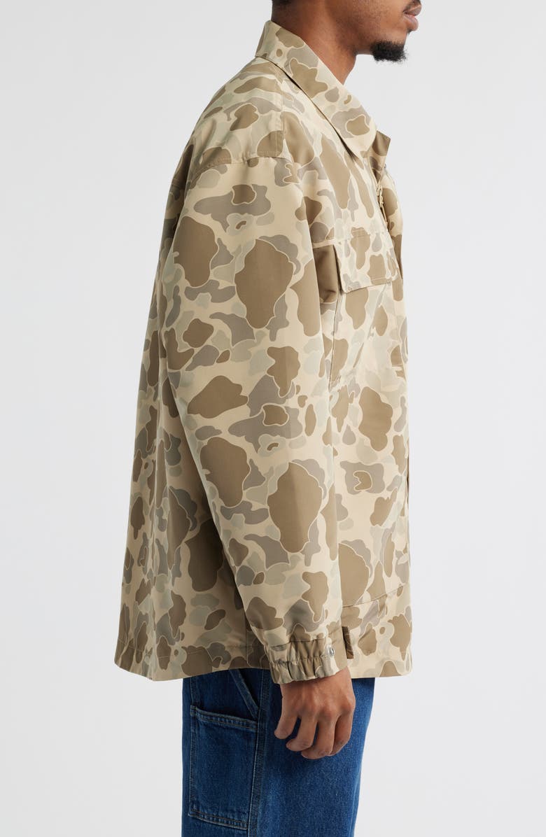 Carhartt Work In Progress Liam Camo Poplin Jacket, Alternate, color, 