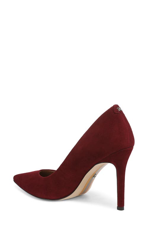 Sam Edelman Hazel Pointed Toe Pump In Burgundy
