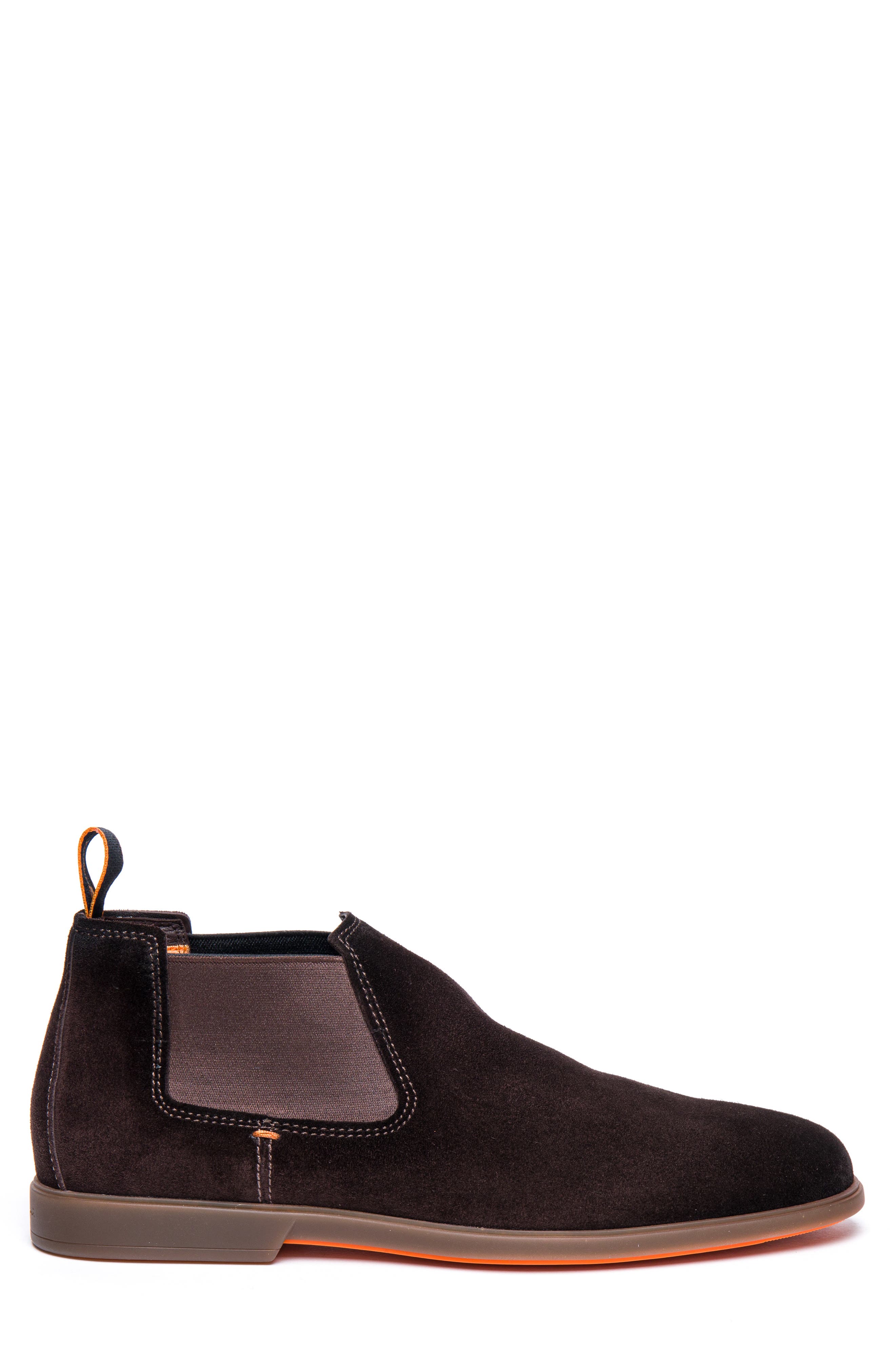 Santoni Regal Chelsea Boot, Alternate, color, Dark Brown