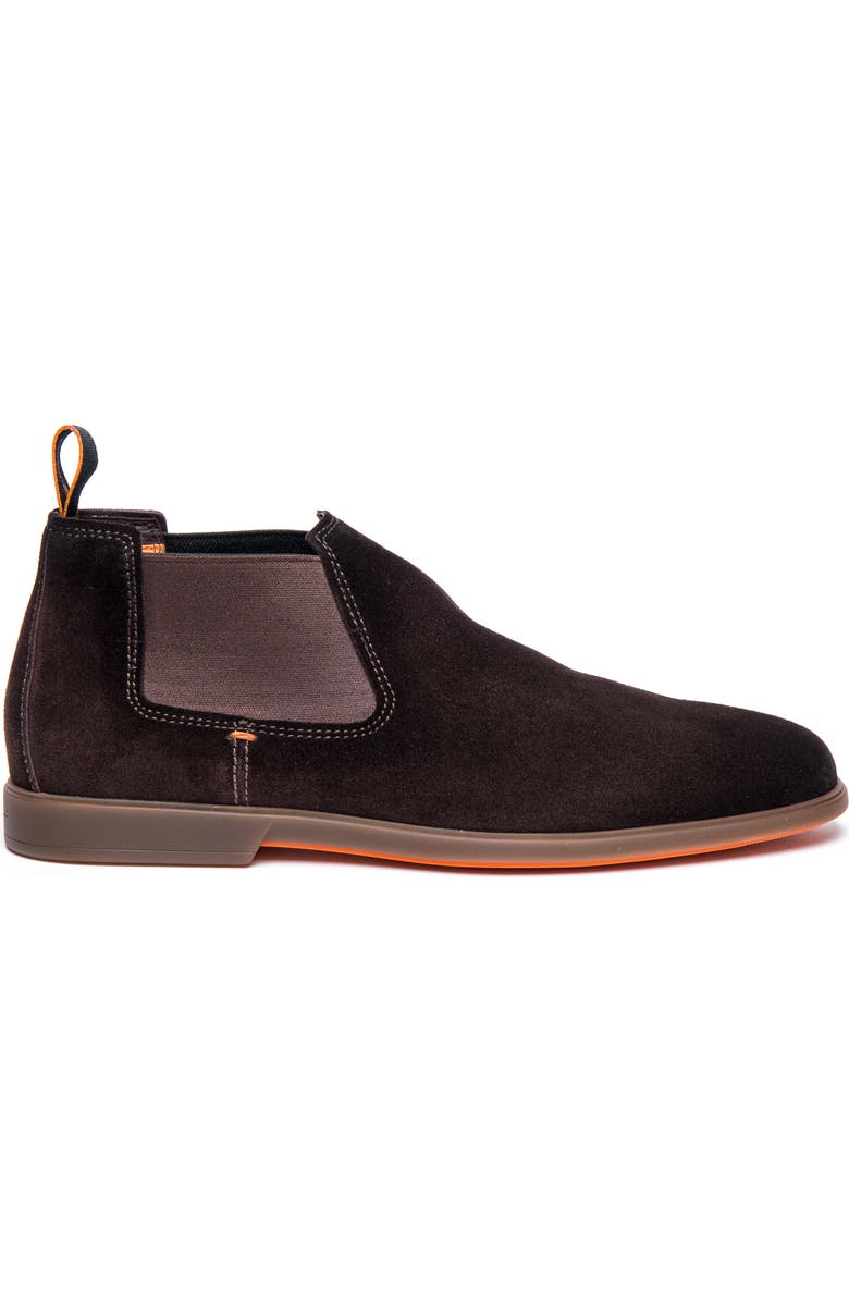 Santoni Regal Chelsea Boot, Alternate, color, Dark Brown