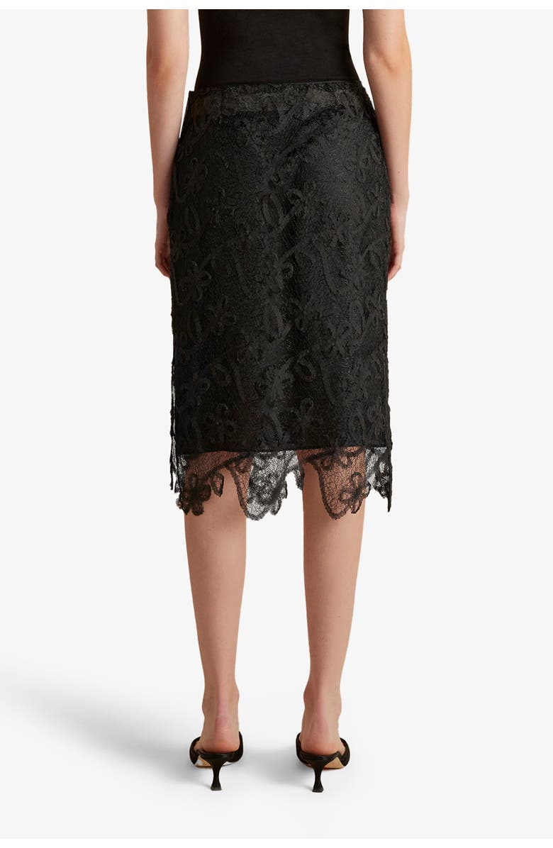 Marina Moscone Lace Tubino, Alternate, color, Black
