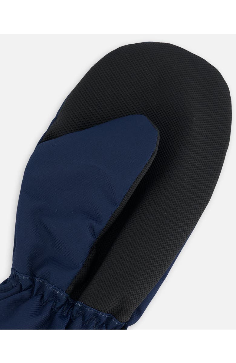 Deux par Deux Little Kids Unisex Mid-Season Mittens Navy Blue, Alternate, color, 