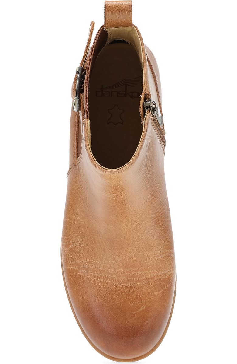 Dansko DeeDee Waterproof Western Bootie, Alternate, color, Tan