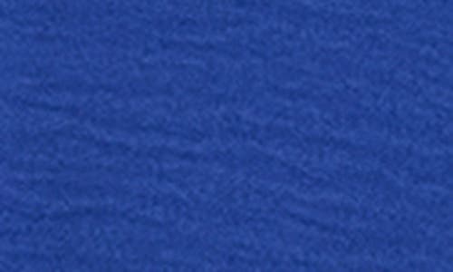 Calvin Klein Aerowash Flutter Sleeve Pleated Dress In Ultramarine