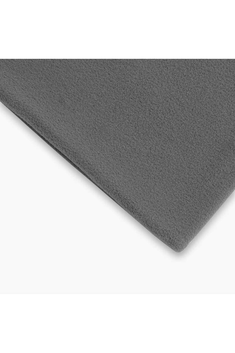 Double-Layer Fleece Neck Warmer, Alternate, color, Graphite
