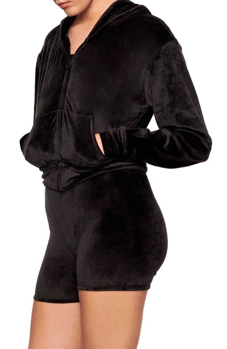 SKIMS Velour Women's Hoodie, Alternate, color,