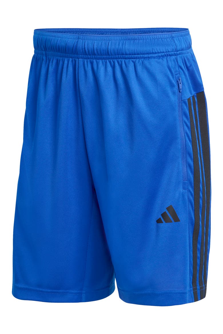Climacool 3-Stripe Workout Essentials Shorts, Alternate, color, TEAM ROYAL BLUE/ BLACK