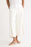 Vince Linen Blend Crop Wide Leg Pants