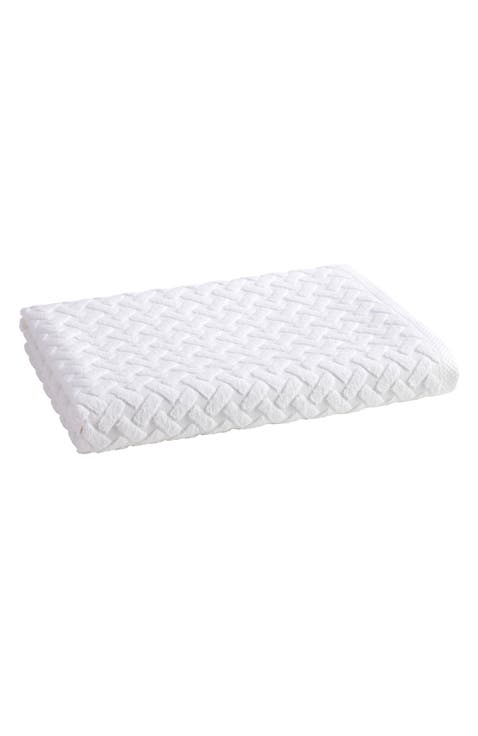 Trellis Textured Cotton Rayon Fibre Blend Soft Bath Sheets