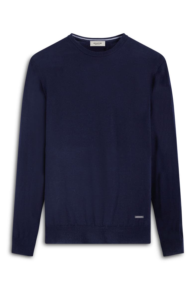 Scott Crewneck Merino Wool Sweater, Alternate, color, NAVY