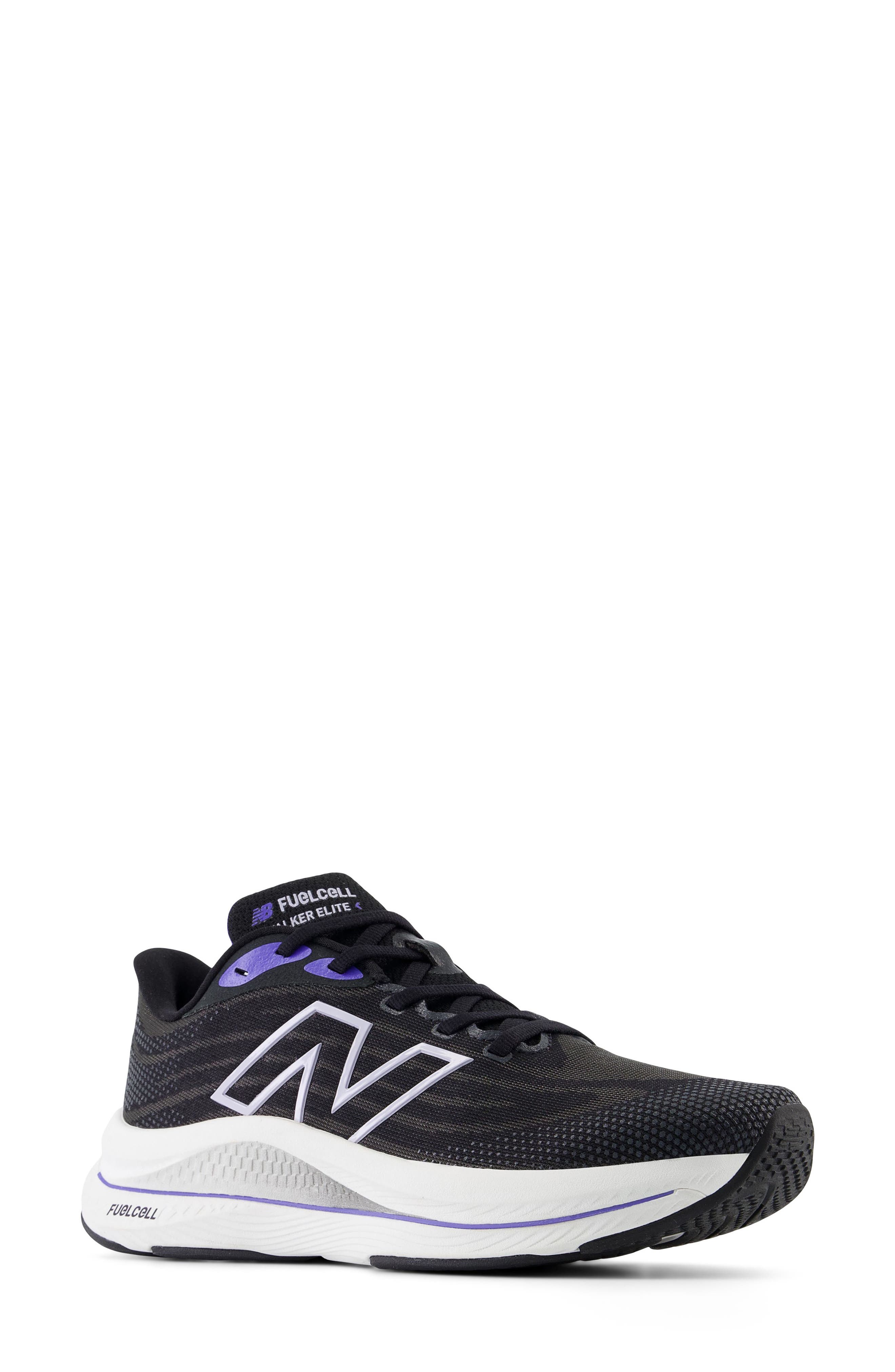New Balance FuelCell Walker Elite Sneaker, Main, color, Black/ Electric Indigo