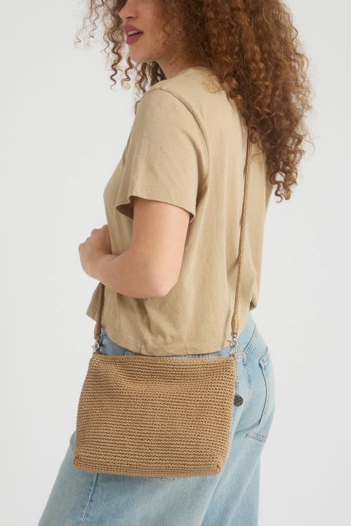 The Sak Lumi Covertible Crossbody Hand Crochet Bag In Sand