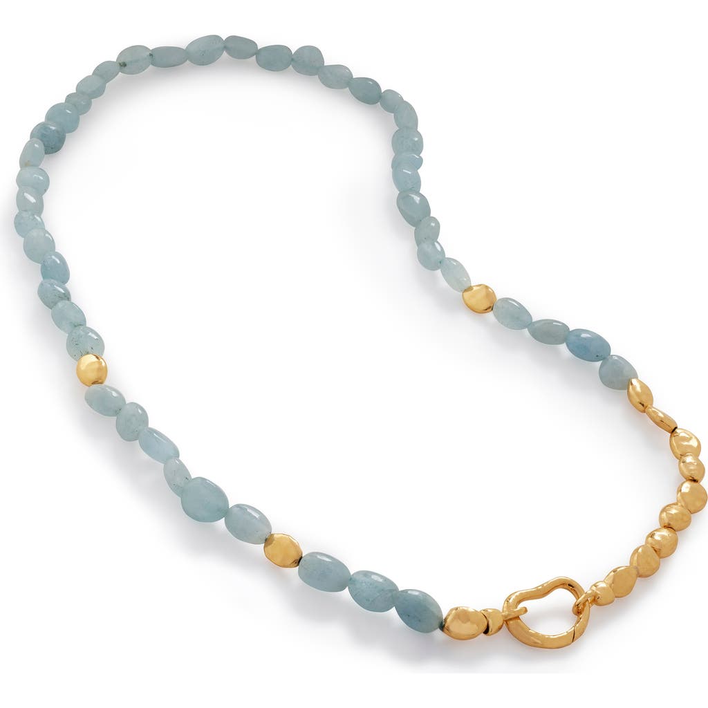Monica Vinader Womens Gold Beaded Chain 18ct Yellow Gold-plated Vermeil Recycled Sterling-silver And In Gold