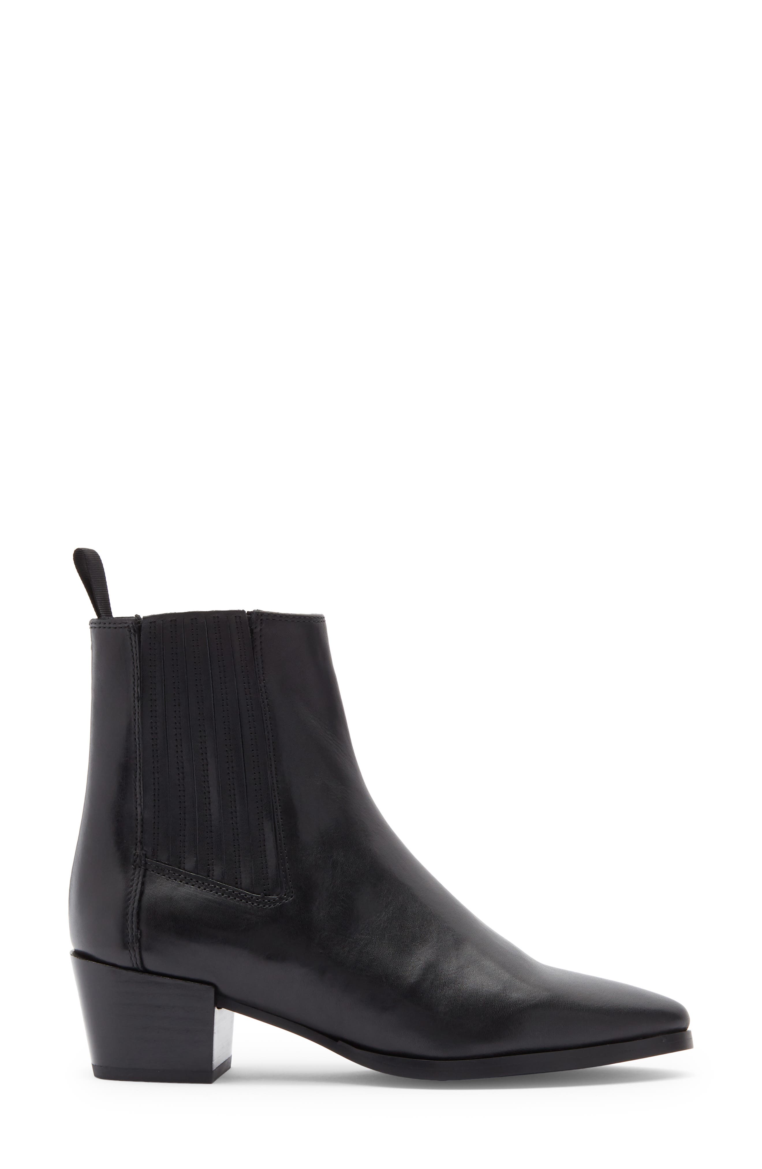 rag & bone Rylee Pointed Toe Bootie, Alternate, color, Black